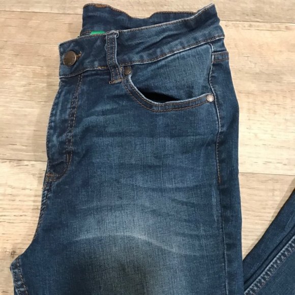 DONATED Women's Dip Blue Skinny Jeans - Size 6 - Picture 4 of 8